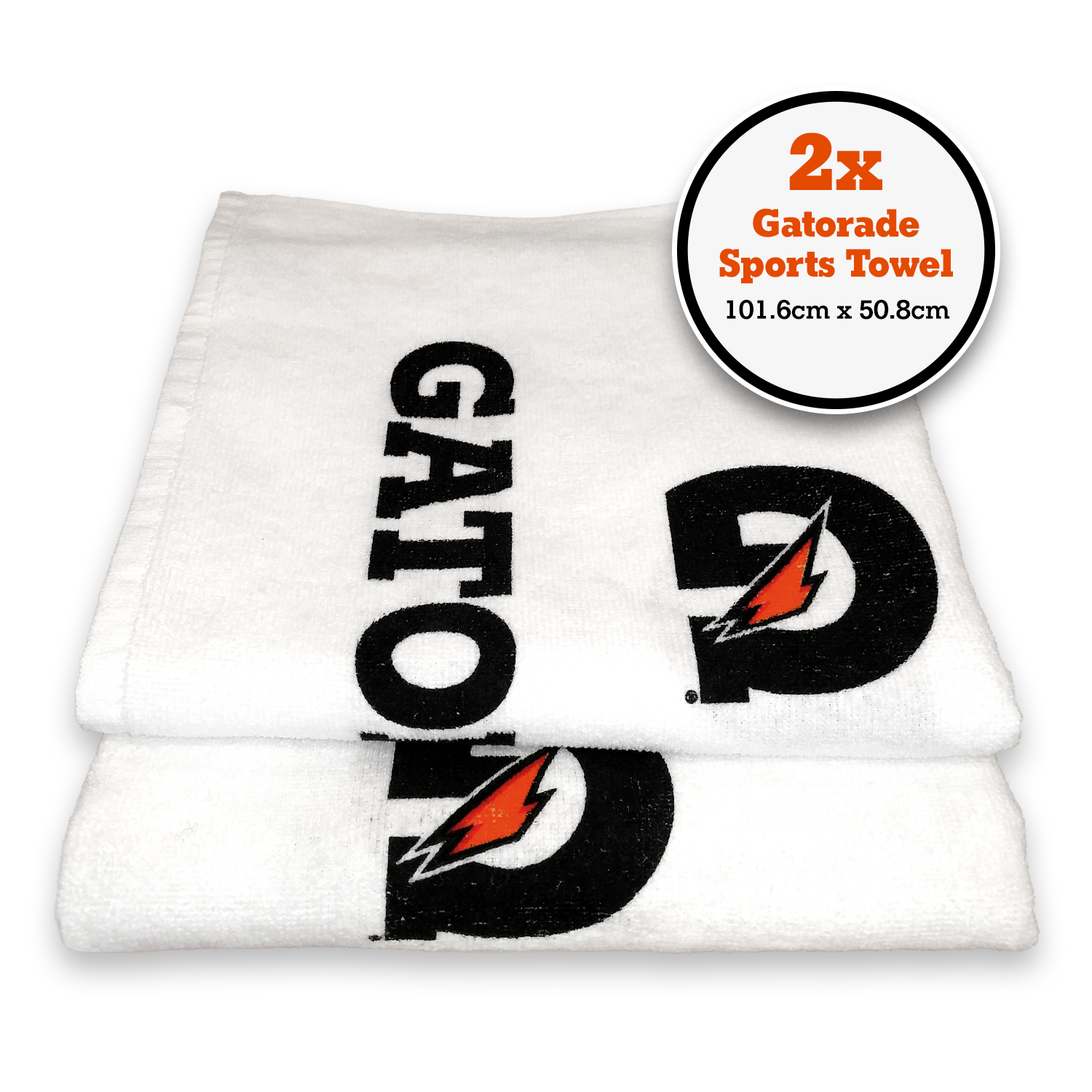 Gatorade Sideline Sports Towel 100 Cotton Pack of 2 4060800177117 eBay