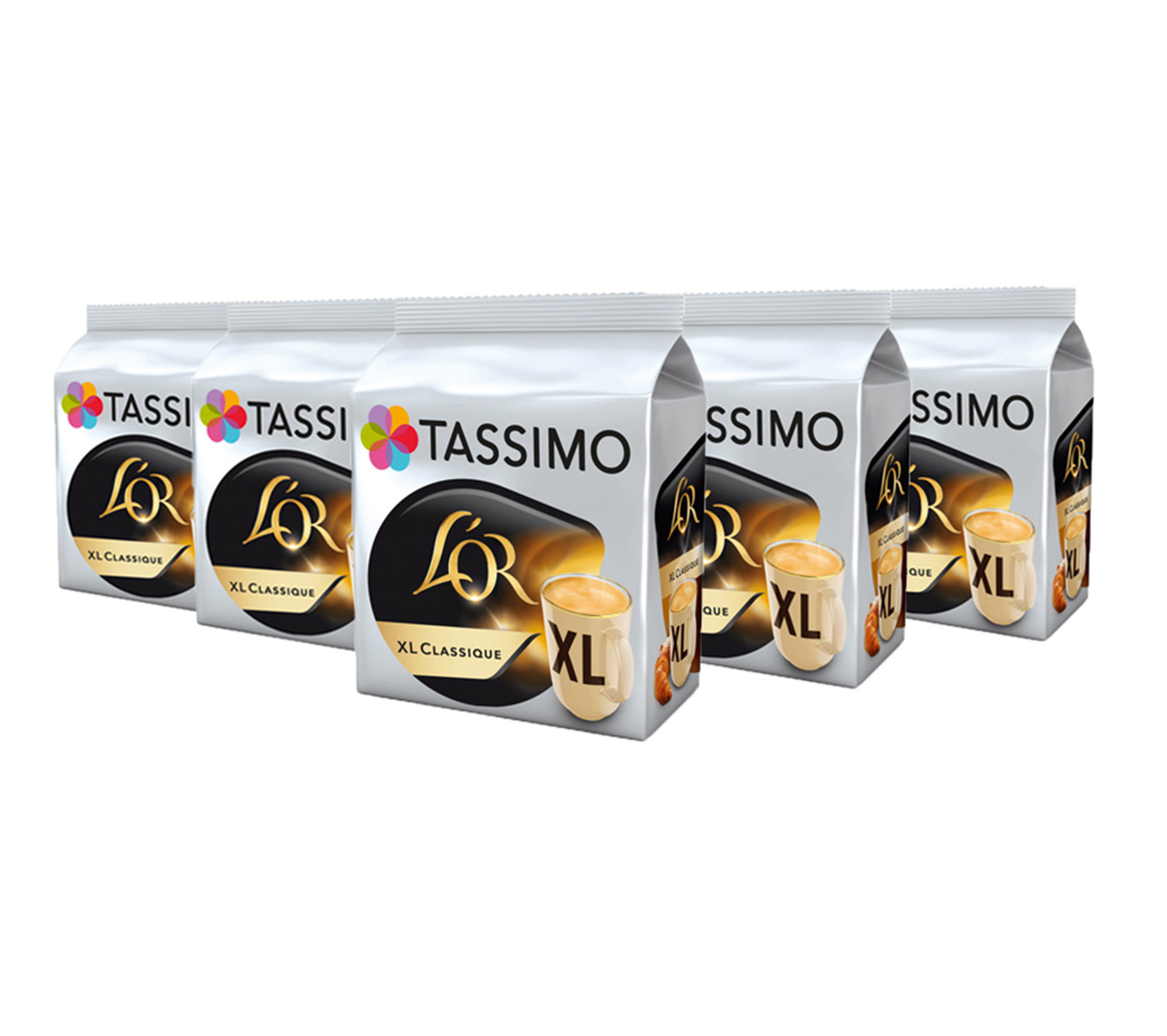 TASSIMO L'OR Classique XL Coffee Capsules Refills Pods TDiscs 5 Pack