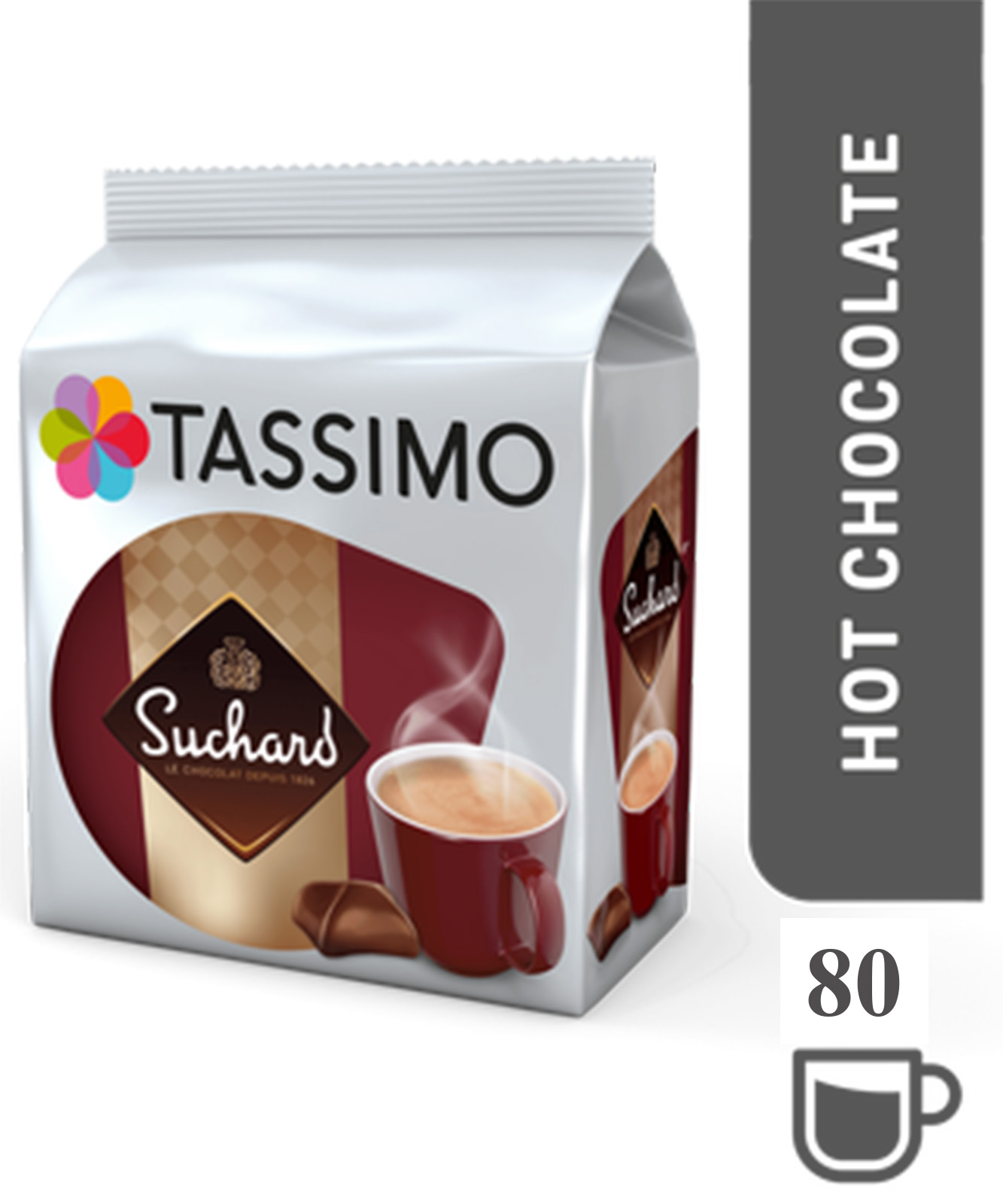 TASSIMO Suchard Hot Chocolate Capsules Refills Pods TDiscs Pack of 5