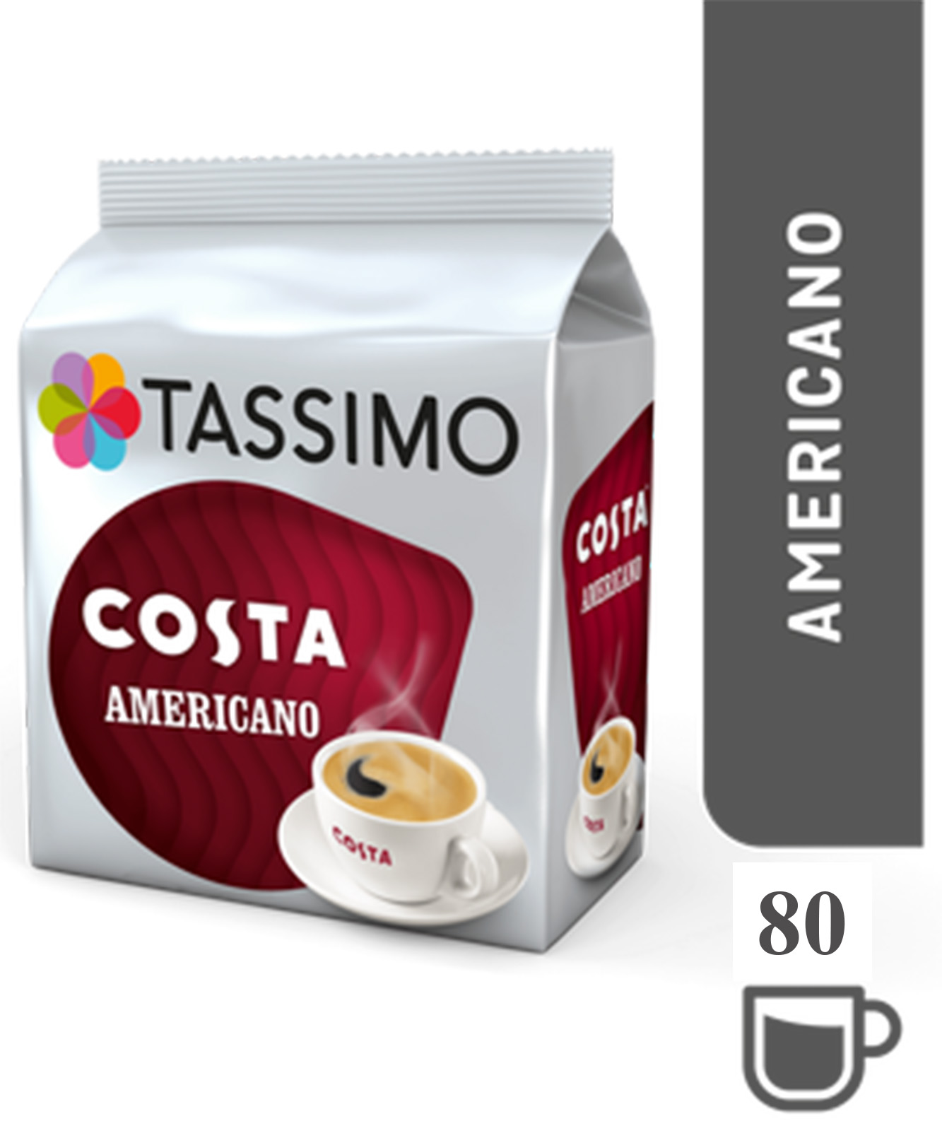 TASSIMO Costa Americano Coffee Capsules T-Discs Pack of 5 ...