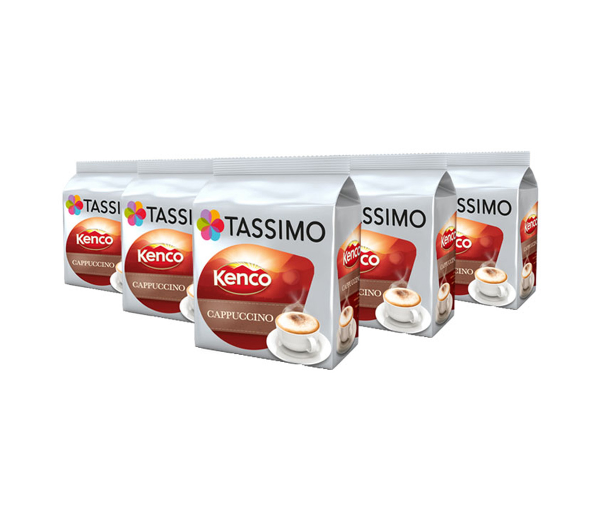 TASSIMO Kenco Cappuccino Coffee Capsules Refills TDiscs Pods 5 Pack