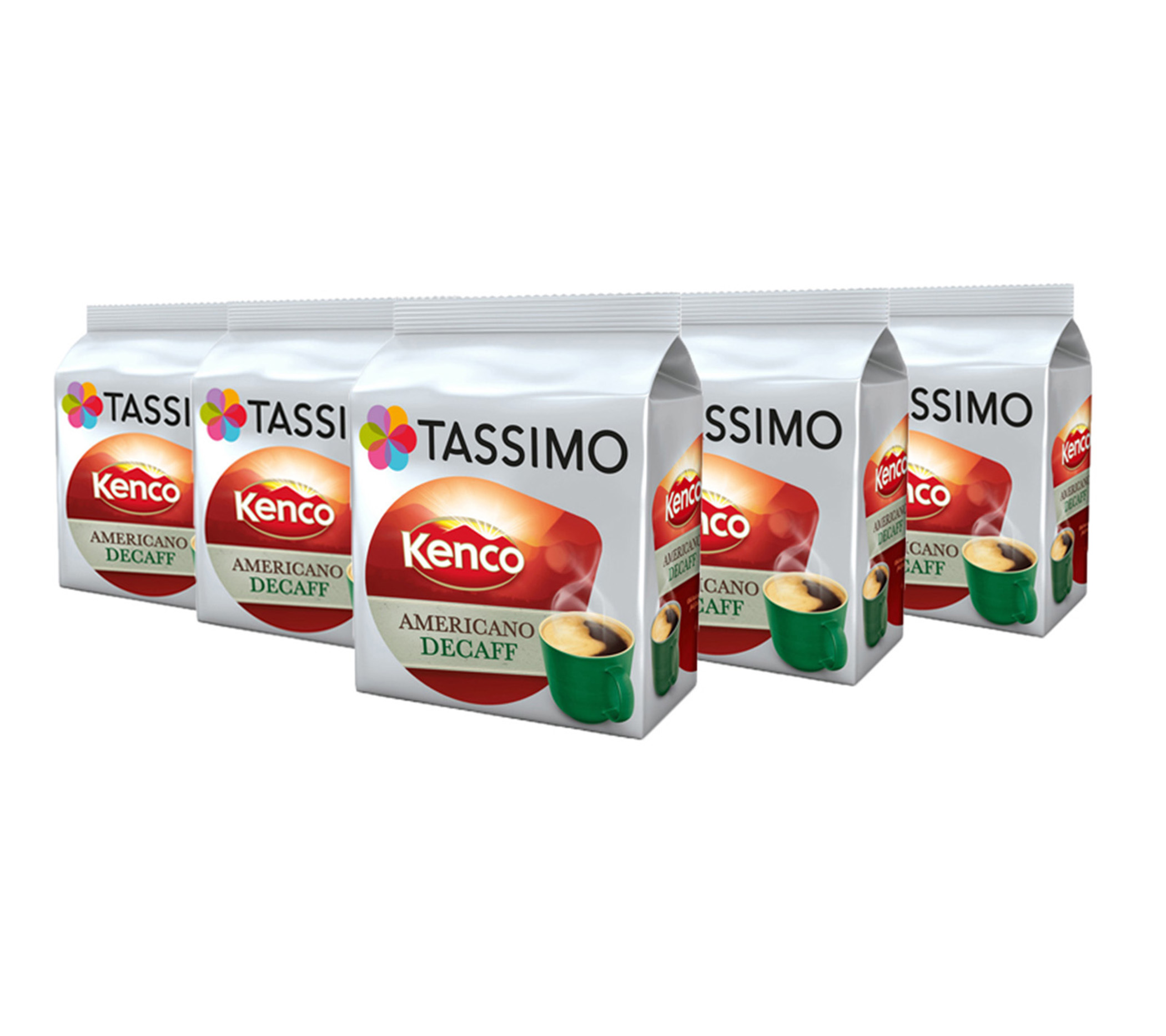 TASSIMO Kenco Decaf Coffee Capsules Refills TDiscs Pods 5 Pack, 80